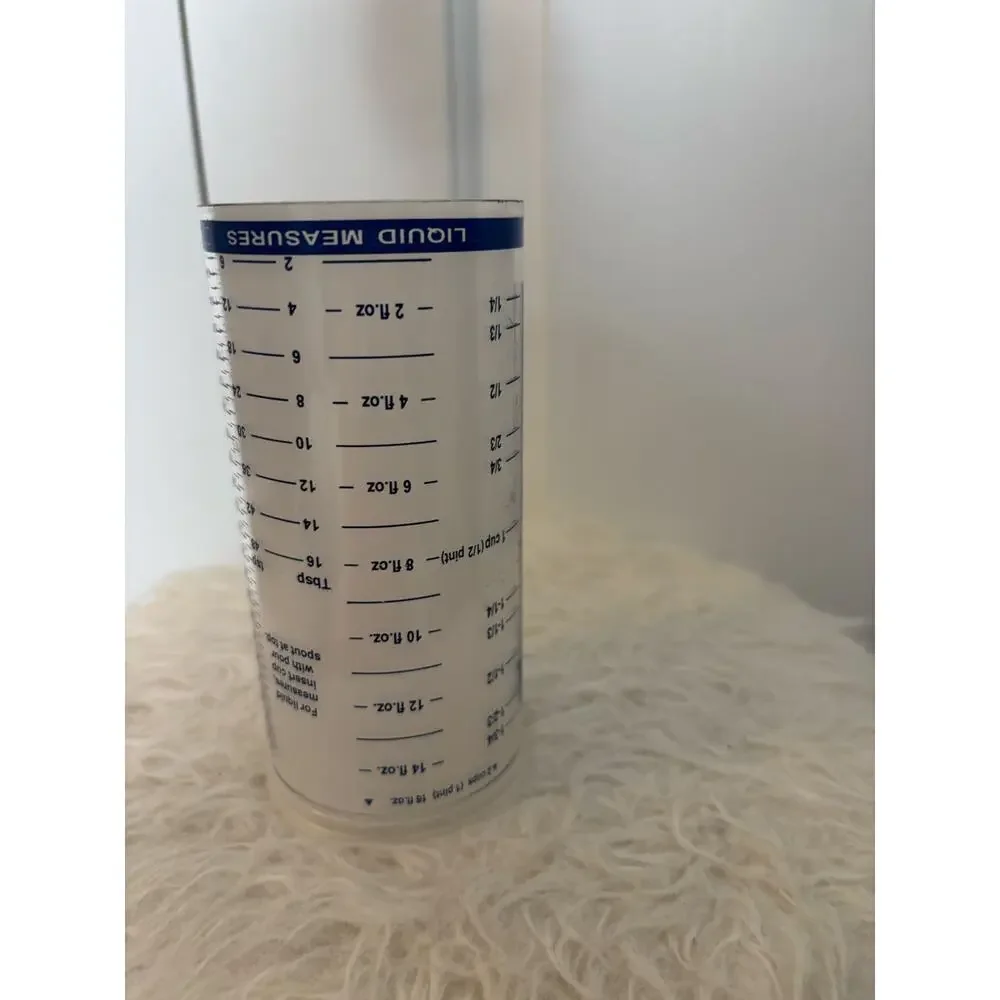 Pampered Chef Measure All 2 Cup Wet Dry 2000 Plastic Adjustable Measuring Cup